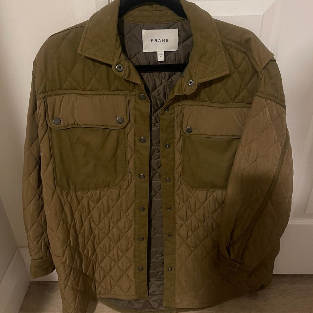 Frame Army Green Oxford Jacket